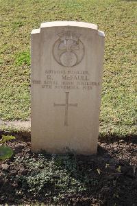Ismailia War Memorial Cemetery - McFaull, G